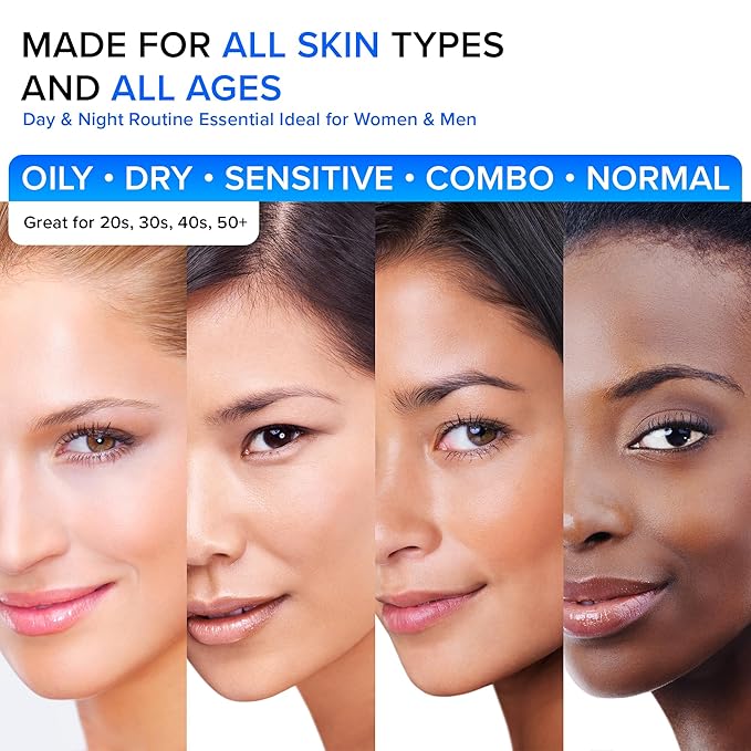 Collagen Face Cream with Retinol & Hyaluronic Acid – Anti Aging Moisturizer for Women & Men, Firming Day & Night Cream for Wrinkles, Hydrating Facial Lotion for All Skin Types