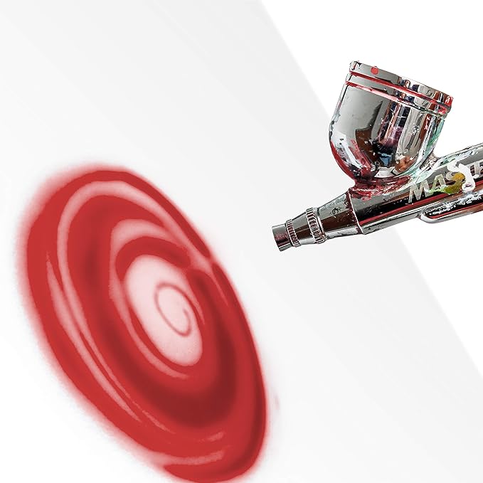 1-Ounce Red Temporary Airbrush Tattoo Body Art Paint Alcohol Based