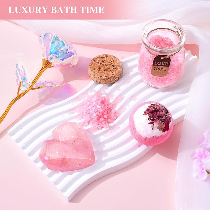 Birthday Gifts for Women Self Care Gifts Get Well Soon Gifts for Women,Relaxing Spa Gifts Basket w/Flannel Blanket Traveling Pillow Care Package christmas Birthday Gifts Idea for Mom Her Wife Friends