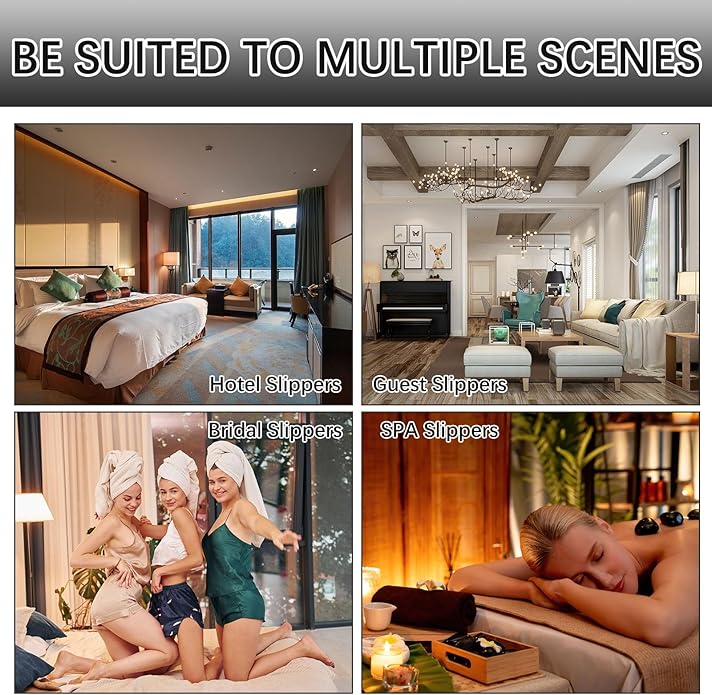 30Pairs disposable slipper disposable slippers for guests hotel slippers spa slippers Pack for Hotel, Spa, Travel, Shoeless Home, White Closed Toe (US Men Size 10, Women 11)