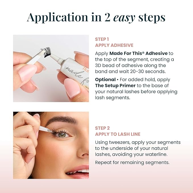 Collection Box Lashes – Natural Lash Clusters for Women - Salon Quality At Home Eyelashes Extension Kit - 6 Lash Sets - No Lash Glue Included