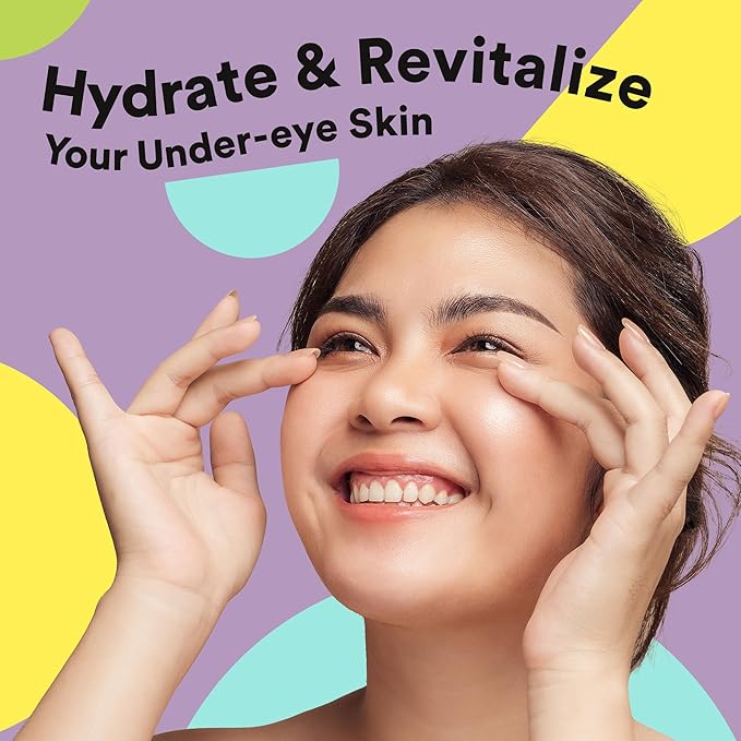 BLAQ Premium Under Eye Hydrating Patches for Dry Skin, Dark Circles and Puffiness. Snow Mushroom, Green Tea, Marine Algae, Vegan and Cruelty-Free, Snow Circles, 5-Pack