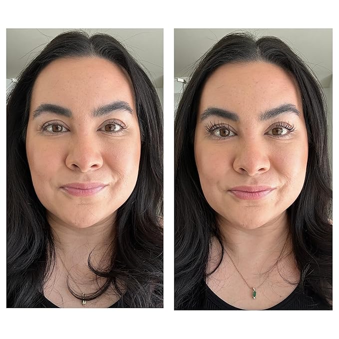 VolumeCare+ Mascara For Older Women - Extreme Length and Volume 2-in-1 Formula - No Clumps, Long-Wearing, Hypoallergenic Mascara For Sensitive Eyes (Dark Brown)