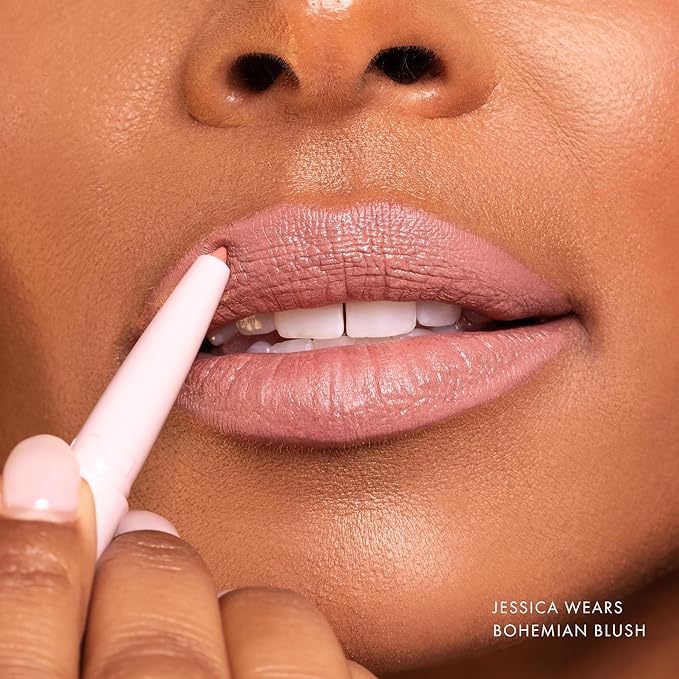 Wander Beauty Lipsetter Dual Cream Lipstick + Lip Liner - Bohemian Blush - Ultra-Smooth, Hydrating Lipstick and Nude Pink Lip Liner with a Soft Matte Finish - Made with Squalane & Peptides (1 Count)