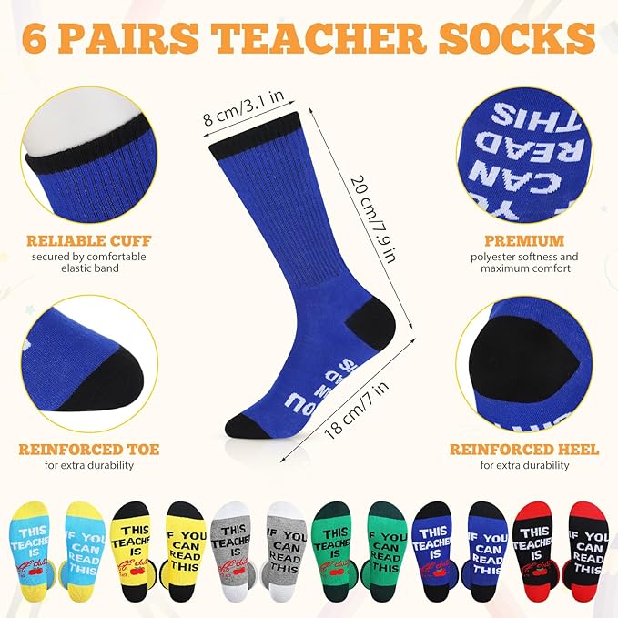 24 Pcs Teacher Appreciation Gift from Students 2025 Teachers' Day Thank You Gifts Bulk 24 oz Plastic Tumbler Cup Makeup Cosmetic Bag with Zipper Crew Sock Keychain for Retirement(Classic)