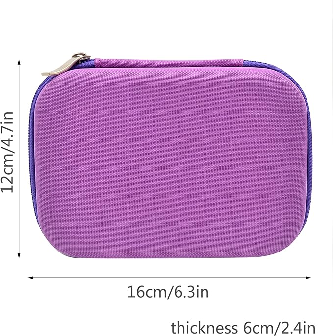 Essential Oil Roller Bottle 10ml w EVA Carrying Travel Case(Clear Glass Bottle with silver Cap、10pack、Gemstone Roller Balls、Crystal Chips Inside、Opener Gemstone Roller Ball Bottles