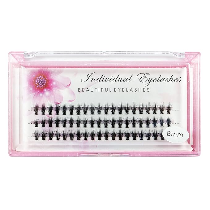 Bodermincer 20D 0.07mm Thickness 8-22mm To Choose Grafting False Eyelashes False Eyelashes Individual Natural Long Mink Fake Eyelashes Extension Handmade Bulk Wholesale (8mm)