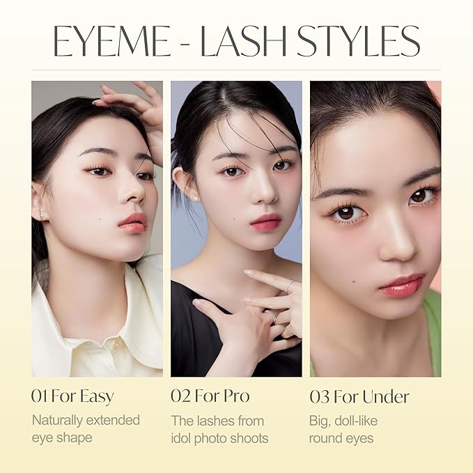 Eyelash x Artist Collaboration NO.01 – 5 Set Pack, Natural False Eyelashes, Short Lashes for a Soft & Wispy Look, Easy to Apply for a Seamless & Elegant Finish, K-Beauty