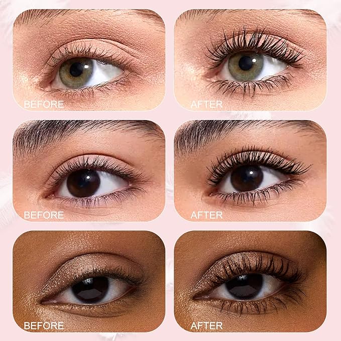 Unidollss Tubing Mascara Volume and Length Brown 2 Pcs Lengthening Long Lasting All Day, No Smudging, No Clumping, Washable Voluminous Tubing Mascara for 30+ Women, Gluten-free Safe for Sensitive Eyes