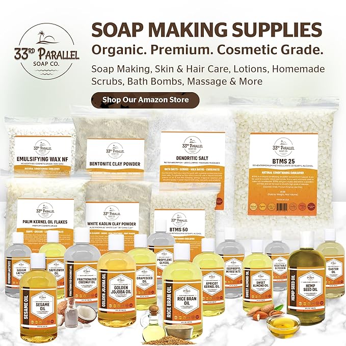 ISOPROPYL Myristate (32 oz) Natural Plant Derived Cosmetic Grade IPM for Soap Making, Fragrances, Shampoo, Creams & Lotion, Makeup & Adhesive Remover, Antiperspirants & Deodorants | 32 Ounces