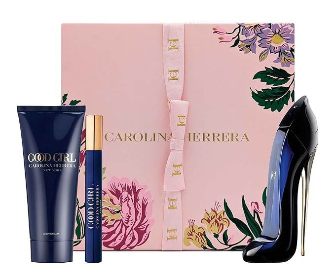Carolina Herrera Good Girl 3 Pieces Gift Set for Women (2.7 Ounce Eau de Parfum Spray + 3.4 Ounce Body Lotion + 0.3 Eau de Parfum Mini Spray)