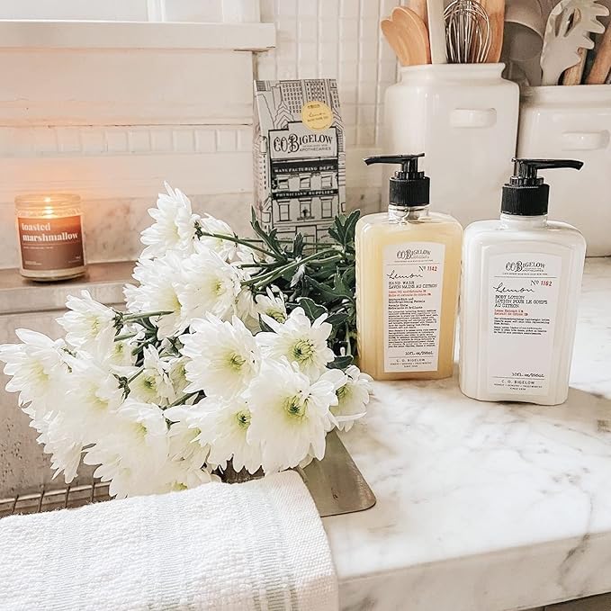 C.O. Bigelow Lemon Hand Wash - No. 1142, Moisturizing Liquid Hand Soap with Lemon Extract & Vitamin C, Cruelty Free & Gentle for All Skin Types, 10fl oz.