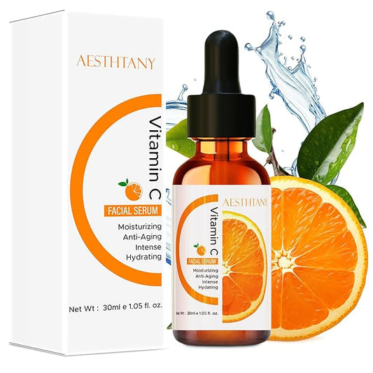 Elite Glow: Best Vitamin C Serum for Face with Vitamin E, Retinol & Hyaluronic Acid - Anti Aging Serum Erase Fine Lines, Dark Spots while Hydrate & Brighten All Skin Types of Men & Women | 1Fl Oz
