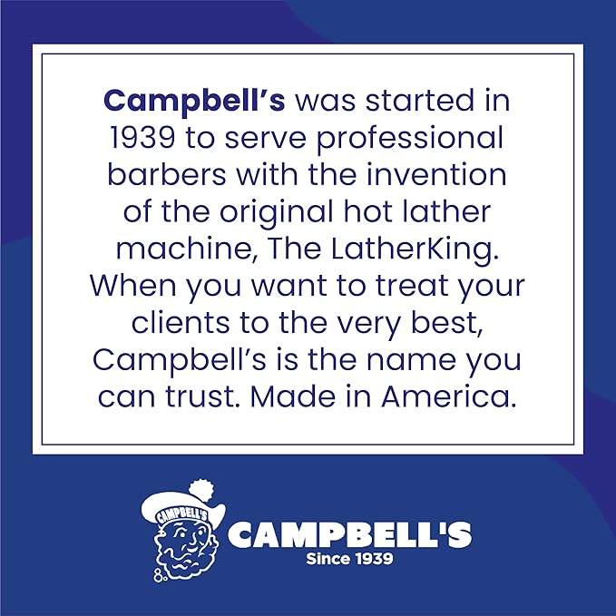 Campbell’s Liquid Shave Cream Lather, Barber Shaving Cream Lather, Professional Shaving Supplies and Products, 8 Ounces, (Pack of 3)