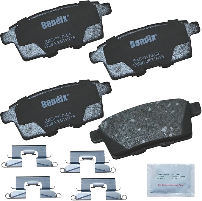 Bendix Priority1 CFC1259A Ceramic Rear Brake Pads for Mazda CX-9 2012
