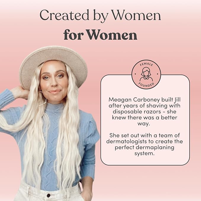 Jill Dermaplane Trial Kit + Glow Post-Shave Face Serum Bundle