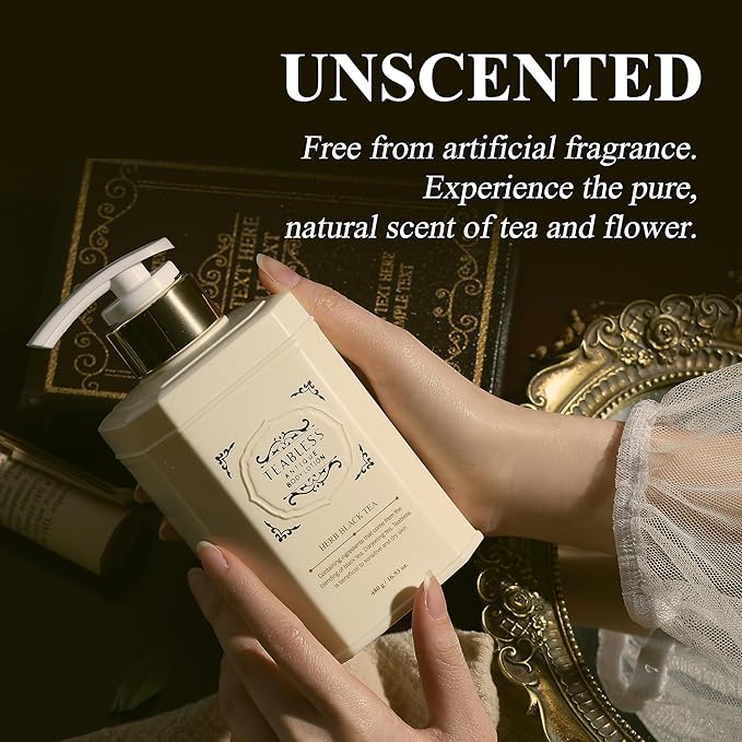 Herb Black Tea Body Lotion, Daily Moisturizer, Body Lotion For Dry Skin & Sensitive Skin, Non-Greasy, Slow Aging, Aromatherapy for Stress Relief, Fragrance Free, Korean Skin Care