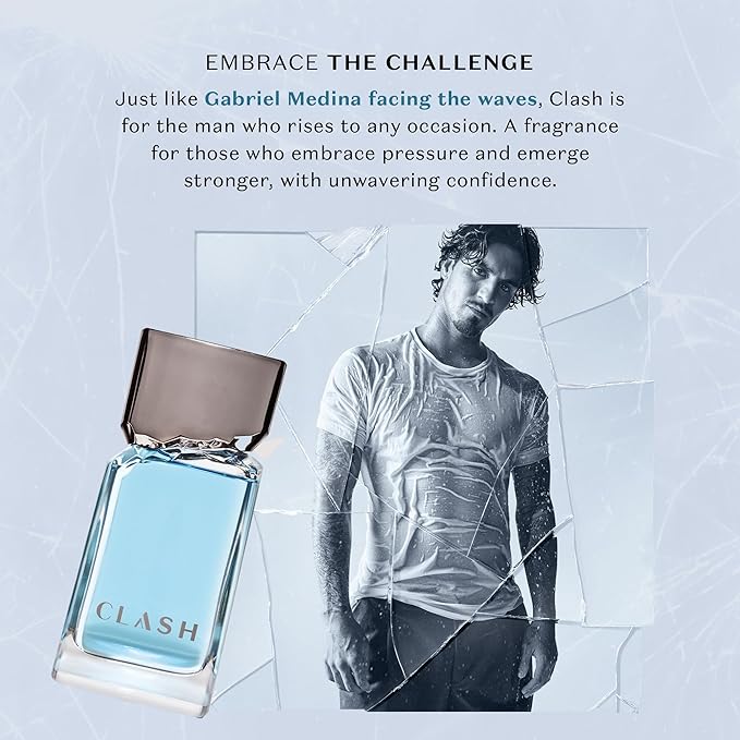 O Boticário Clash Eau de Toilette for Men, Striking Freshness Forged Under Pressure, 3.2 Ounce (100 ml)