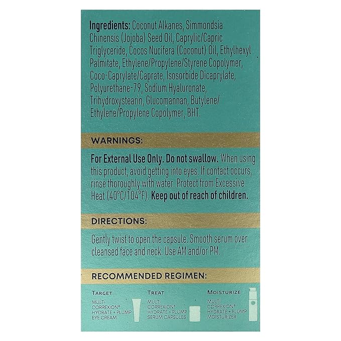 Multi Correxion, Hydrate + Plump, Night Serum Capsules, Fragrance-Free, 30 Biodegradable Capsules, RoC Y