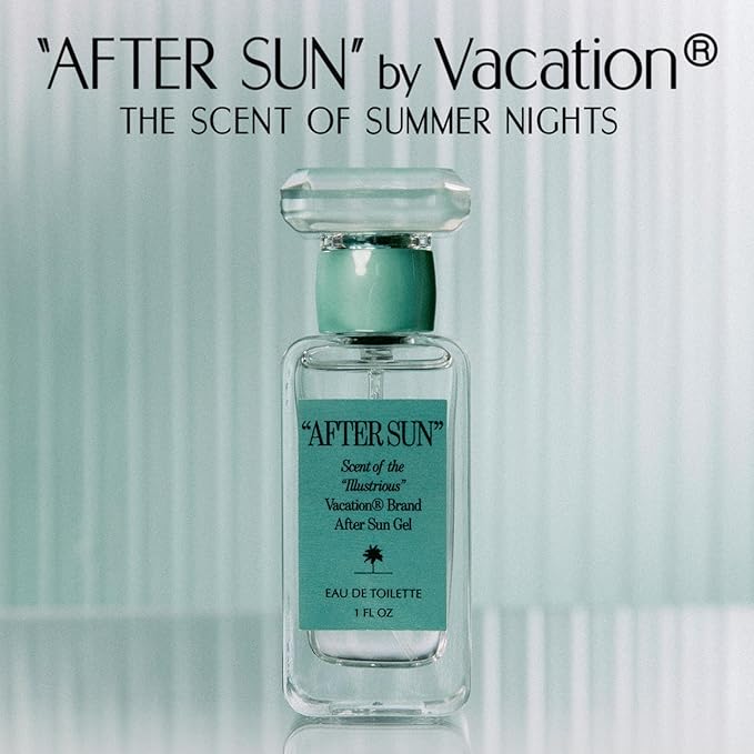 "AFTER SUN" Eau de Toilette by Vacation Sunscreen, Blends Notes of Classic Aloe Vera Gels, Fresh Tropical Perfume for Women & Men, Scent of Summer Nights, Travel Size, 1 Fl. Oz.