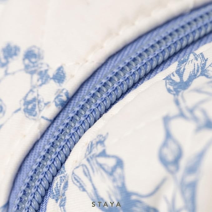 Staya Small Cosmetic Bag, Travel Toiletry Pouch - Coastal Grandma