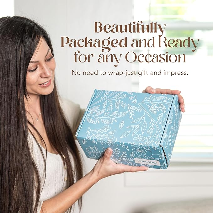 Unboxme Gifts Mini Healer Gift Box - Luxe Self Care Gift for Women | Premium Care Package with Card | Relaxation & Wellness Spa Basket