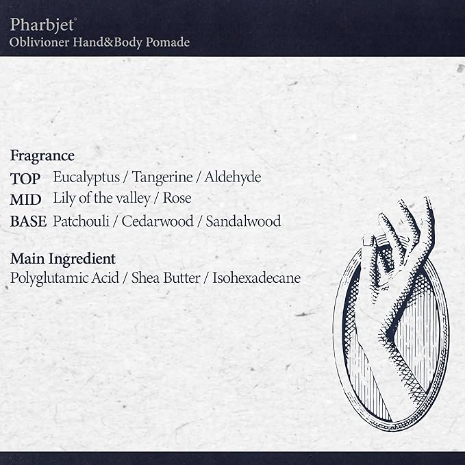 Oblivioner Hand&Body Cream, Sented Repair Hand Lotion, Sandalwood, Cedarwood, Eucalyptus, Tangerine, Shea Butter, Premium Korean Hand Lotion 50ml/ 1.69fl.oz