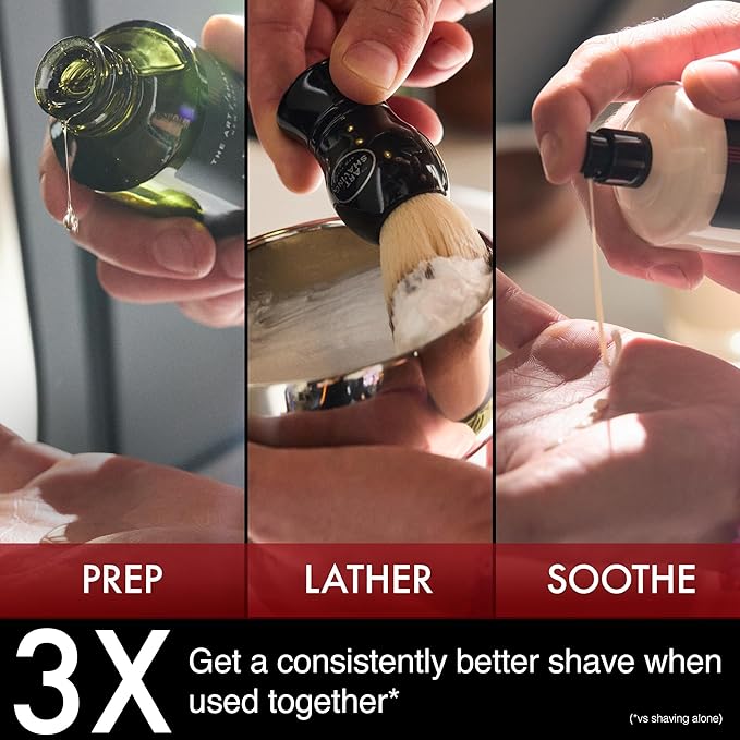 The Art of Shaving Sandalwood Shaving Cream for Men – Protects Against Irritation and Razor Burn – Hydrates and Nourishes Dry Skin – Clinically Tested for Sensitive Skin – 5 oz