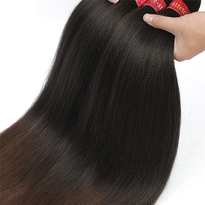 Pre-stretched Braiding Hair, Original Braid Hair Extensions, Hot Water Setting Crochet Hair Braids, Yaki Texture Easy Braiding Hair