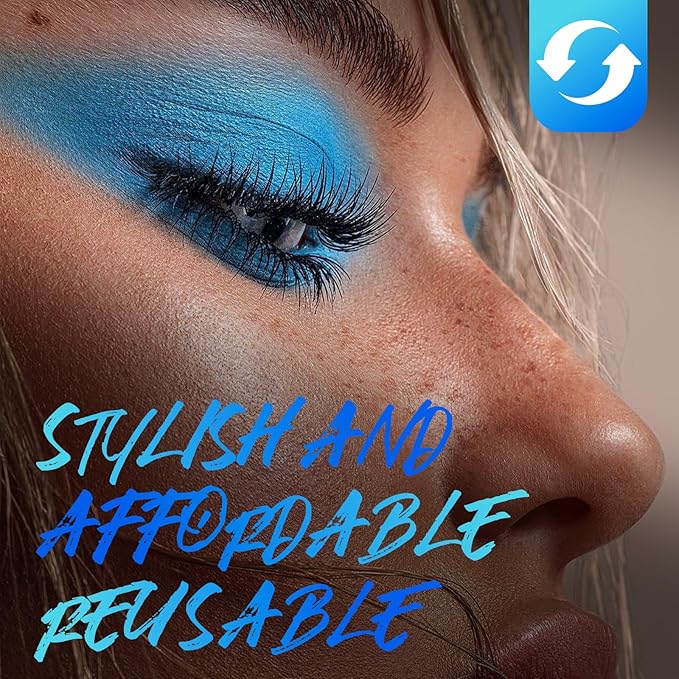 SOFT MAGNETIC EYELASHES with Applicator and Setting Gel,Magnetic Eyelashes with Natural Look,Reusable, No Glue Needed, Easy to Apply,Waterproof, Lightweight, Suit for Natural Makeup