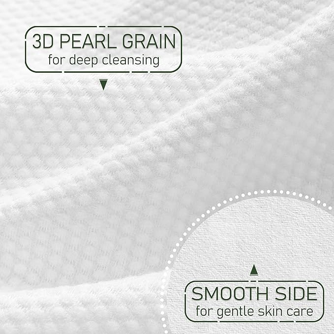 Bamboo Rayon Disposable Face Towel Biodegradable Large Dry Face Wipes 120 Count / 2 Boxes Extra Thick Soft Clean Facial Towels for Sensitive Skin, Makeup Removing, Facial Cleansing