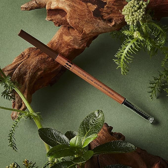 BBB LONDON Ultra Slim Brow Definer (Indian Chocolate) 0.3g | Ultra Fine Tip | Includes Taming Brush for Grooming and Blending