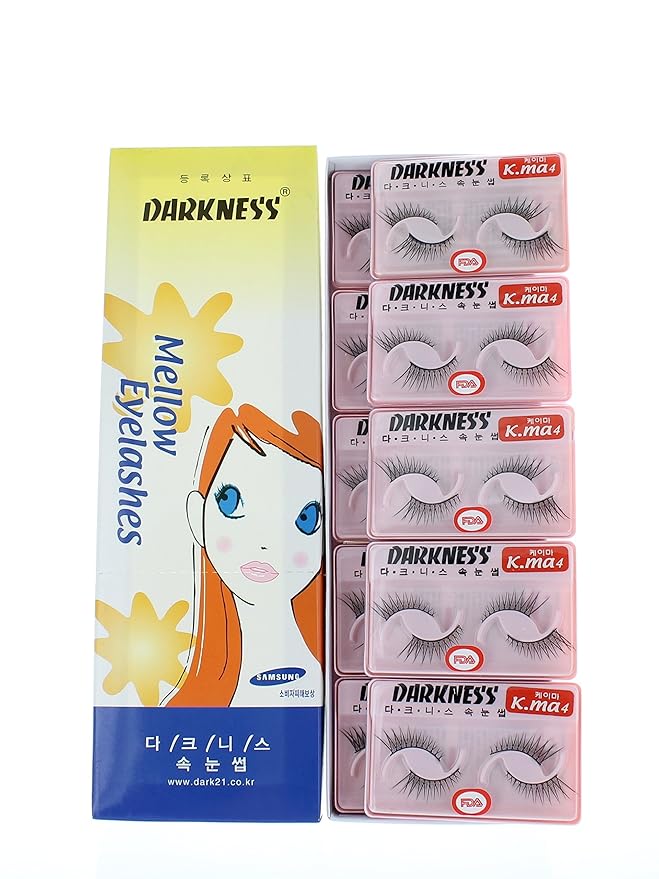 Darkness False Eyelashes K-ma 4 (Pack of 10)