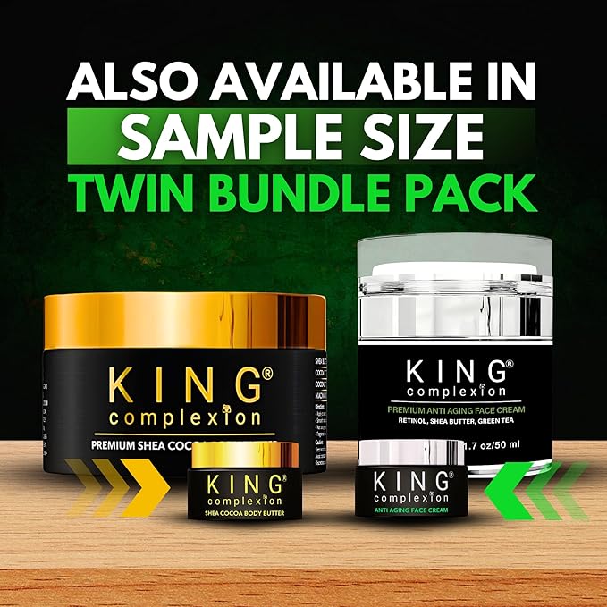 Luxury Mens Skincare - Organic - Retinol Face Cream - Non Greasy - Shea Butter - Green Tea - Look Younger - Easy Pump - Anti Aging Mens Face Cream - Hydrating - Black Owned (1.7 oz)