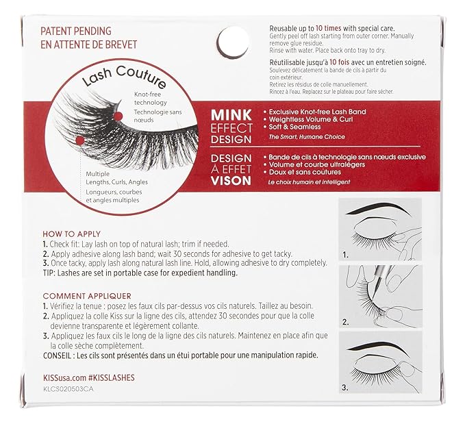 Kiss Lash Couture Faux Mink Little Black Dress (Pack of 6)