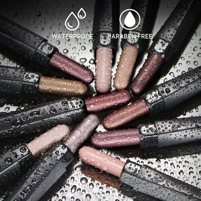 10PCS Eyeshadow Stick,Shimmer And Matte Brown Metallic Eye Shadow sticks Set,Cream Eyeshadow Pencil Crayon with Smudge-proof & Waterproof,Eye Brightener Stick