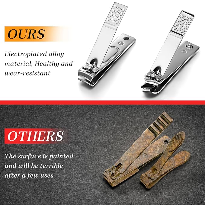 12 Sets 8 in 1 Nail Clippers Manicure and Pedicure Kit May You Be Proud of The Work You Do Toenail Fingernail Clipper Stainless Steel Travel Manicure Case Gift for Father Men Women Coworkers Team