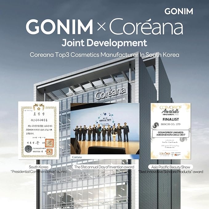 GONIM Face Mask Korean Skin Care with Hyaluronic Acid & Collagen Activation- Face Masks Skincare Hydration, Anti Aging & Moisturizing Sheet Mask, Travel Essentials, Korean Face Mask 30ml x15 Sheets