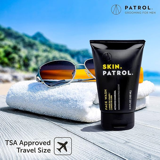 Skin Patrol Activated Charcoal Face Wash - Sulfate-Free, Paraben-Free
