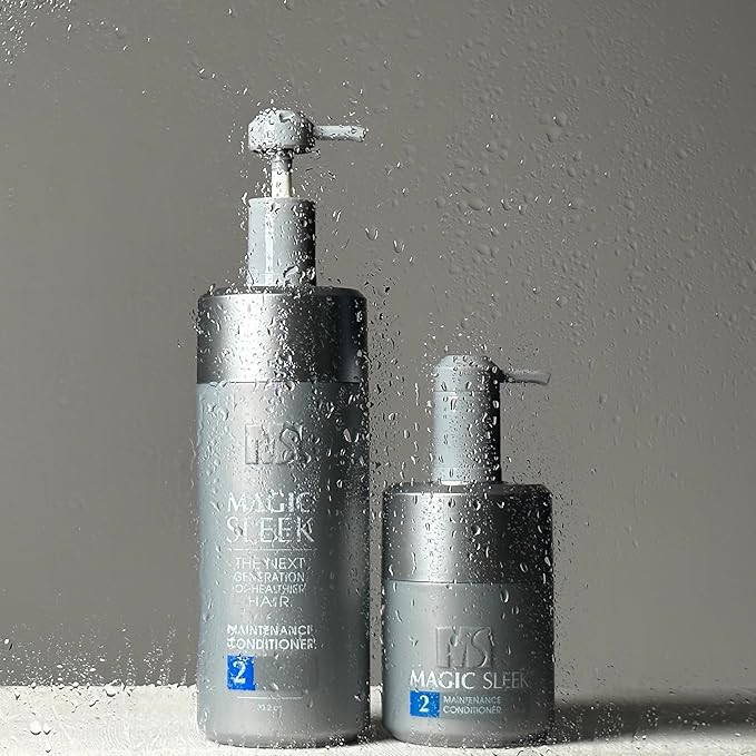 MagicSleek Hydrating Conditioner | All Hair Types, Even Color-Treated Hair Controls Frizz, Softens & Strengthens Hair | Made with Nourishing Argan Oil Extracts | 17 Oz.