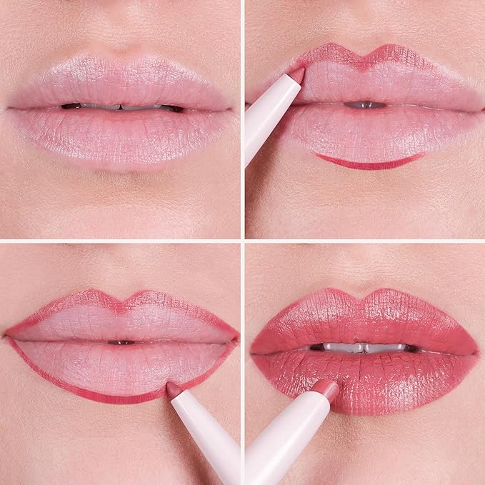 Wander Beauty Lipsetter Dual Cream Lipstick + Lip Liner - Bohemian Blush - Ultra-Smooth, Hydrating Lipstick and Nude Pink Lip Liner with a Soft Matte Finish - Made with Squalane & Peptides (1 Count)