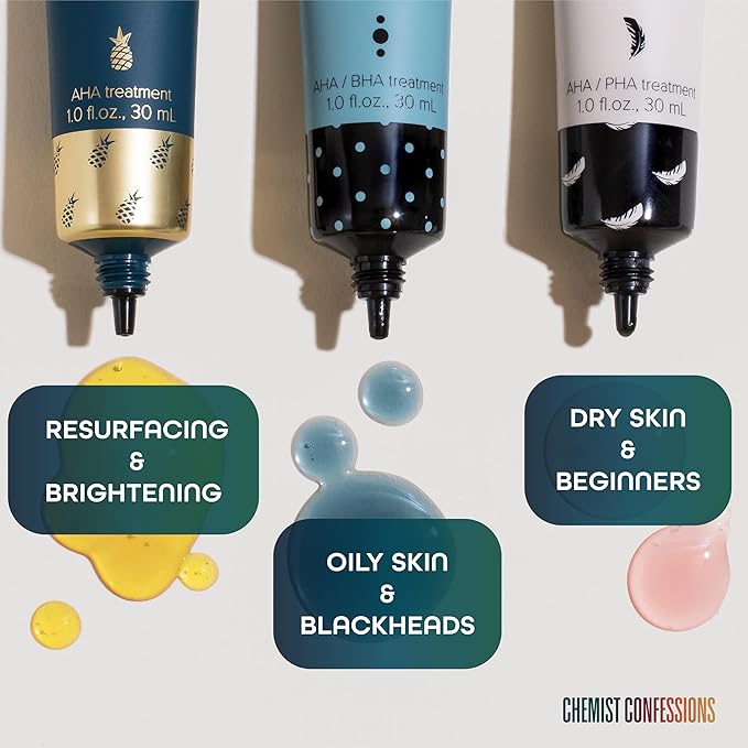 Chemist Confessions The Specialist Blackhead Exfoliation AHA/BHA Treatment Scrub & Mask, 18% Mandelic Acid, 2% Salicylic Acid, and 5% Niacinamide, Clears Blackheads & Unclogs Pores - 1 Fl oz