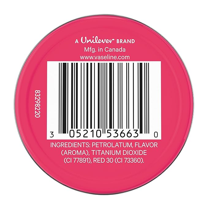 Vaseline Lip Therapy Lip Balm Tin, Rosy Lips, 0.6 Ounce