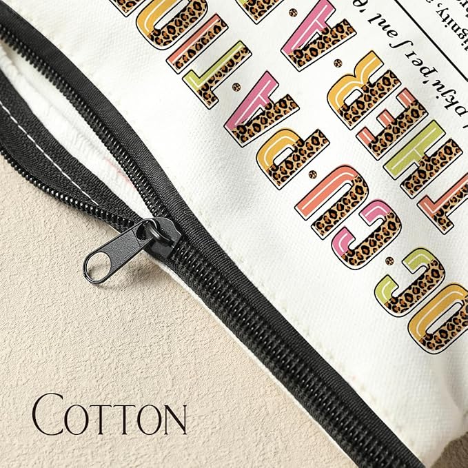 5 PCS Occupational Therapist Gifts Makeup Bag Occupational Therapy Gifts Therapist Gifts for Women Females Sister Nurse Coworker Graduation Retirement Christmas Cosmetic Bag Travel Toiletry Bag