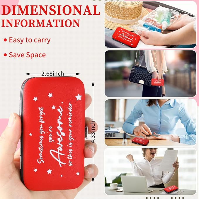 24 Set Manicure Kit Bulk Nail Clippers 7 in 1 Stainless Steel Grooming Nail Kit Employee Teacher Appreciation Gift Bulk Professional Pedicure Tool for Women Personal Care(Red)