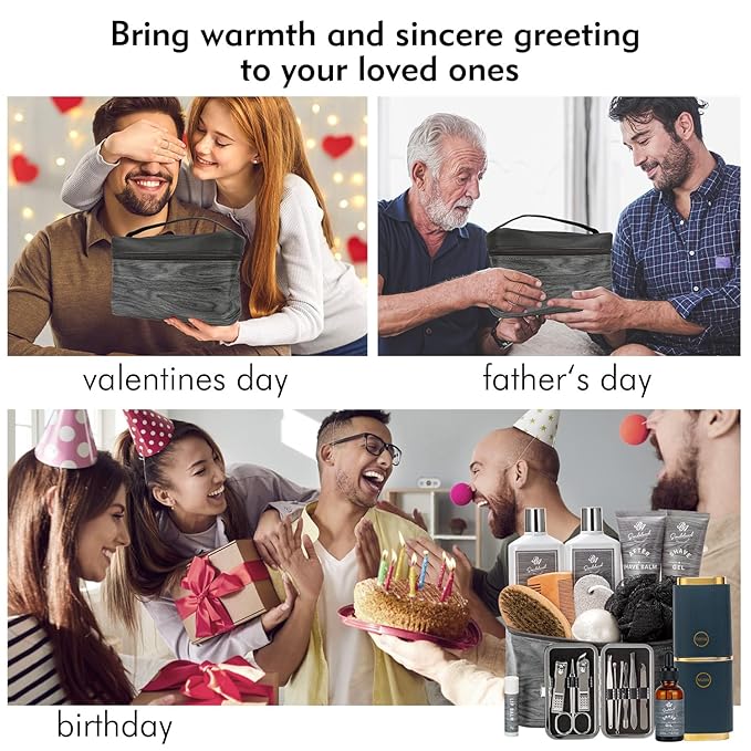 Grooming Kit for Men, Mens Gifts Skin Care Set, Beard Kit Skin Care for Men, Gifts for Boyfriend, Bubble Skincare Set, Anniversary Gifts for Men, Dad