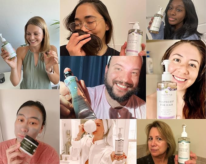 Tree to Tub Peppermint Body Wash for Sensitive Skin and Dry Skin - pH Balanced, Hydrating, Sulfate Free, Vegan Body Soap with Organic Aloe Vera