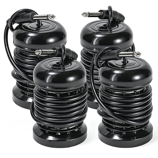 4pcs Arrays for Ionic Foot Bath Detox Machine, Replacement Array each with 10 Stainless Steel Coils Double Layered + 6.35mm Adapter for Home Massage Beauty Salon Ionic Foot Spa