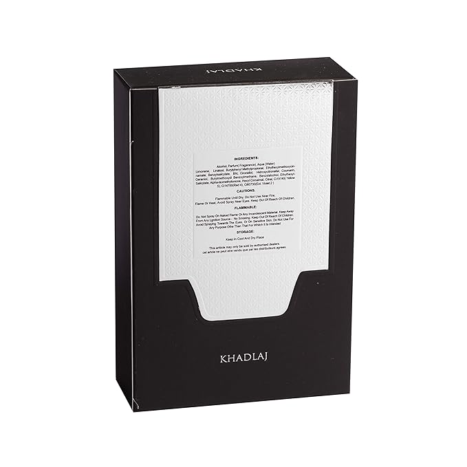 Khadlaj Shiyaaka Silver Eau de Parfum Spray for Men, 3.4 Ounce (Pack of 2)