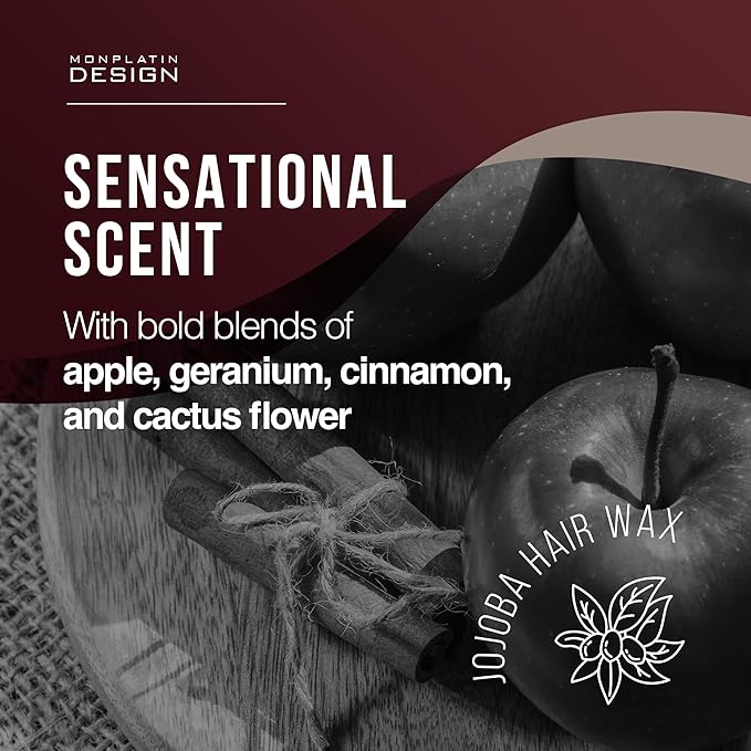 Mon Platin Jojoba Hair Wax - Men's Matte Styling Grooming Product for Hair with Firm Hold, Moisturizing Extract - Flake-Free, 150 ml